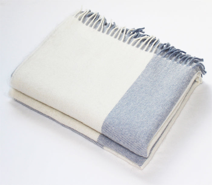 Blue stripe online throw