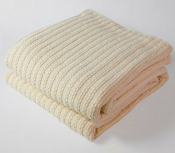 Cable Knit Blanket Natural