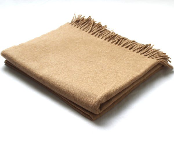 Cashmere Collection Throw Camel