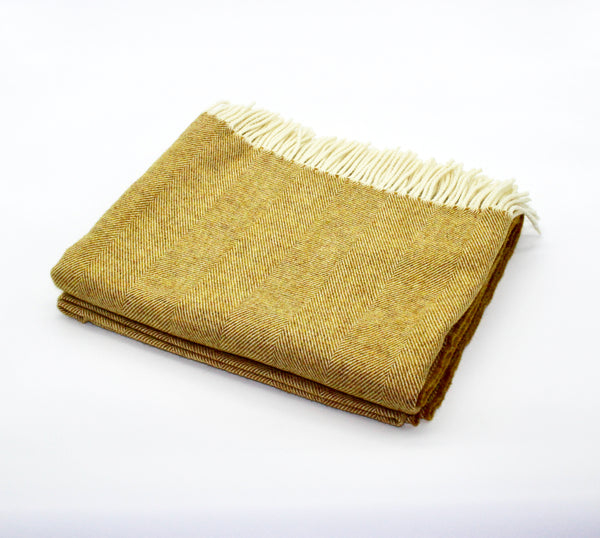 Merino Wool Collection Throw in Honey