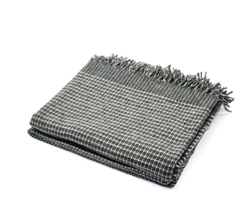 Cashmere/Merino Wool Throw in Grey