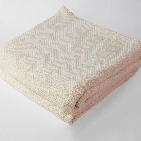 Pinzon egyptian cotton online herringbone blanket