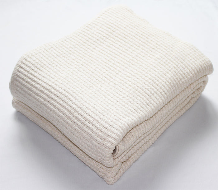 Lattice Weave Blanket in Natural