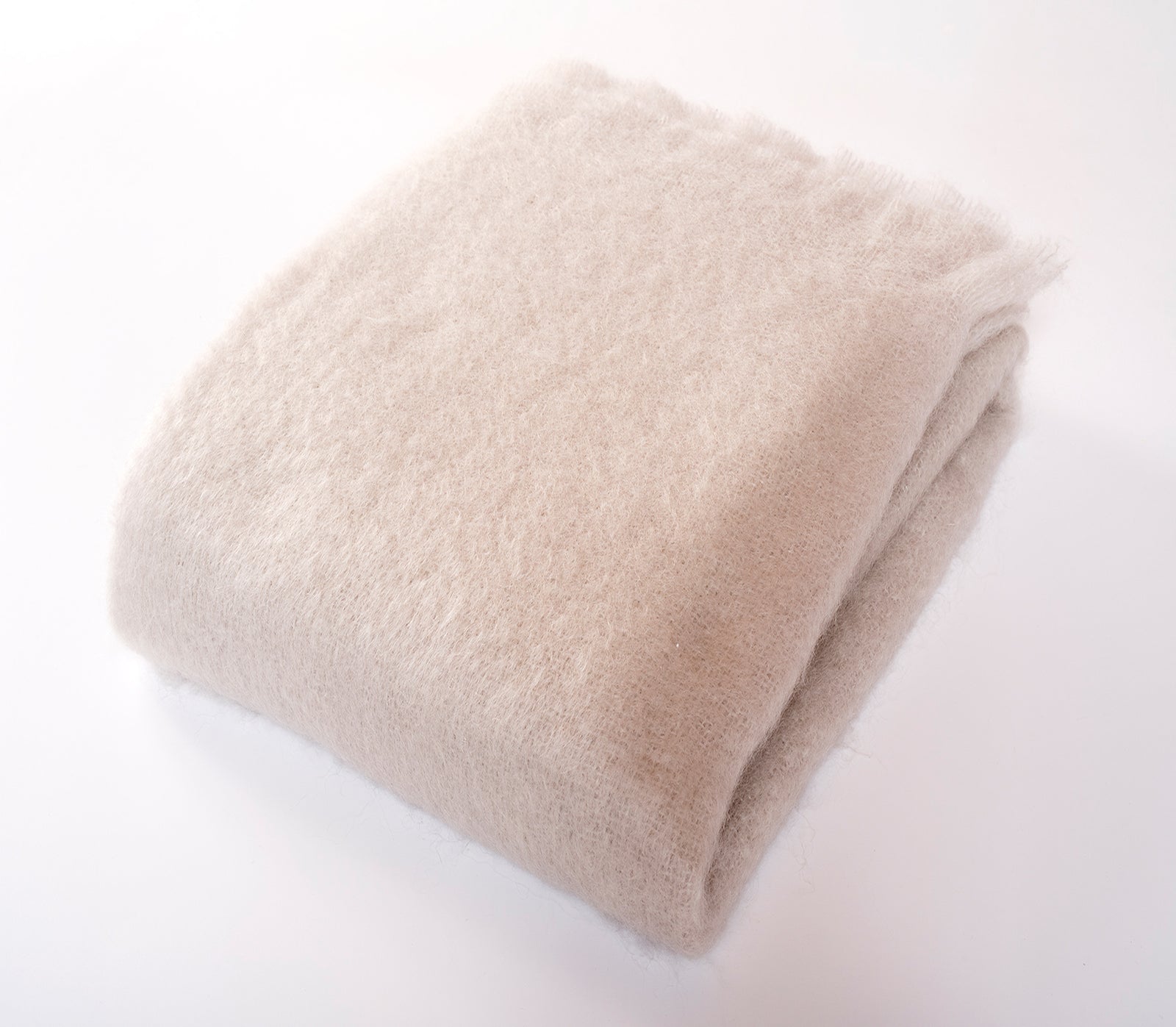 Cream mohair throw sale