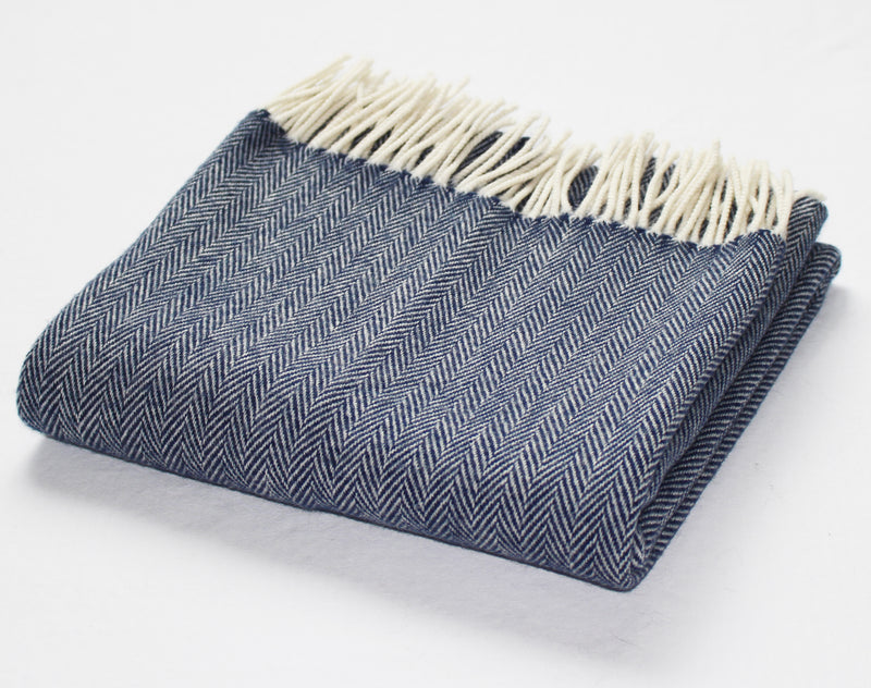 Cashmere Pashmina in Navy