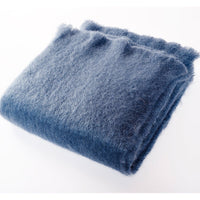 Luxe Mohair Throw Sapphire