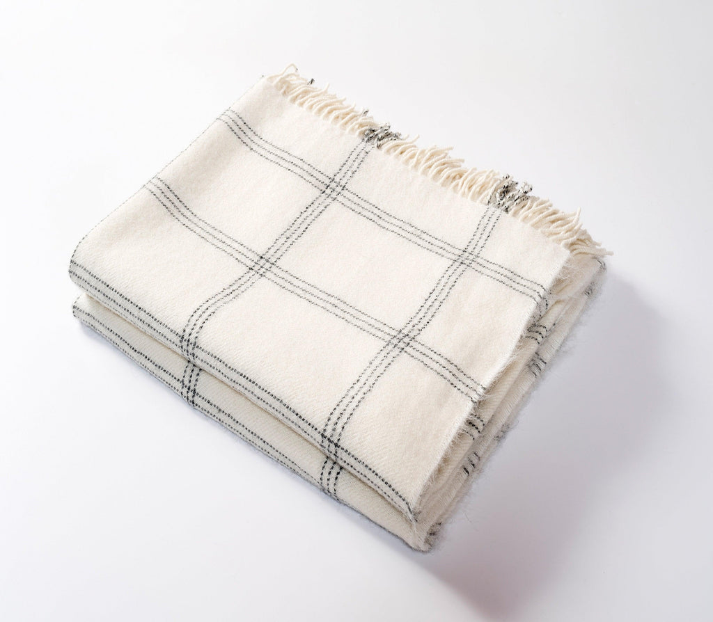 Harlow Henry Windowpane Alpaca Throw